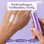 Weiß auftragen, verblenden, fertig