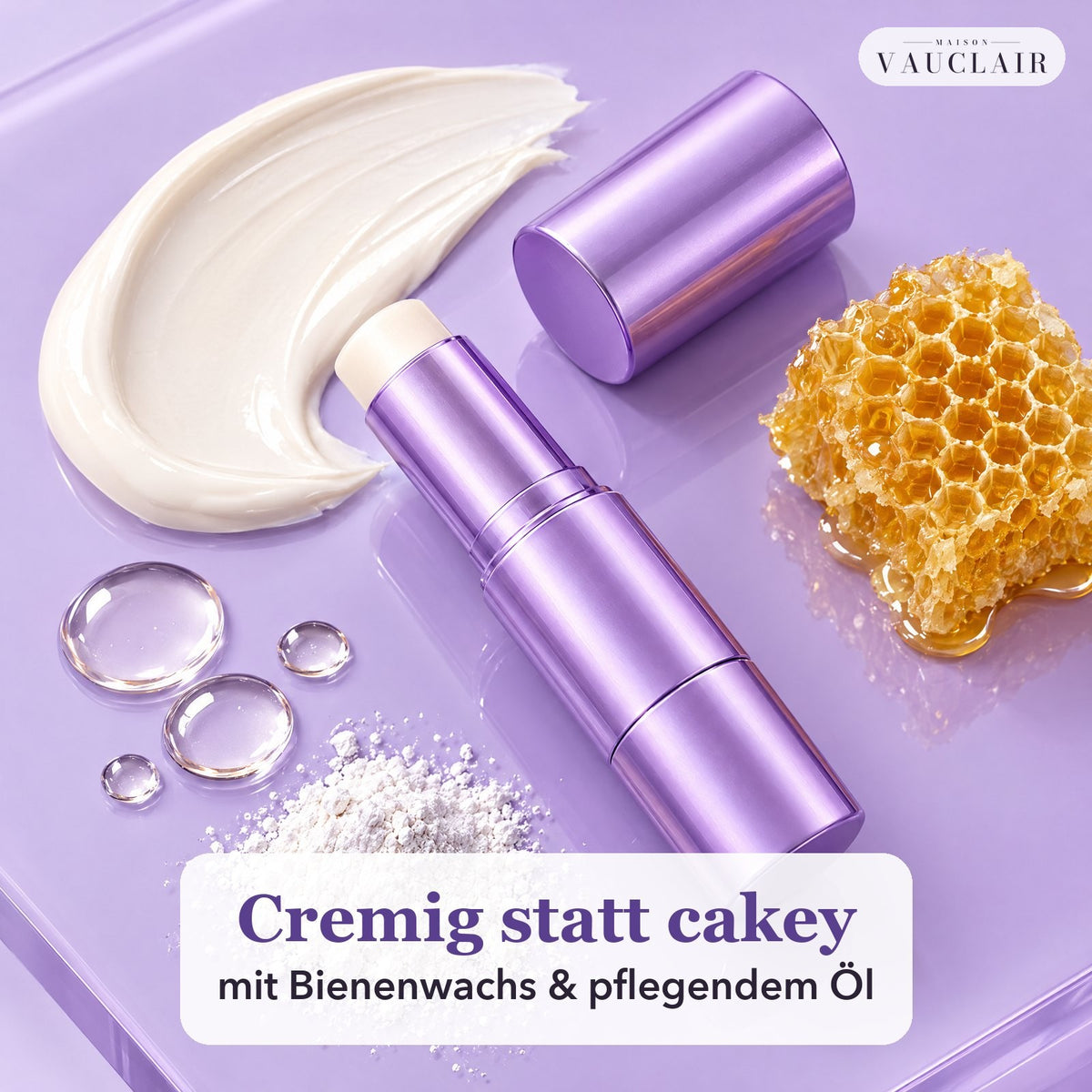 Cremige Textur mit Bienenwachs und Öl